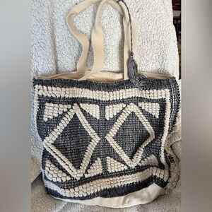 Large Textured Tote Bag
